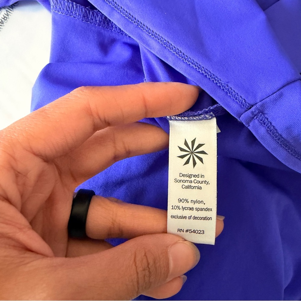 Athleta Electric Blue/Purple Sleeveless Tank Top - Picture 9 of 12